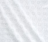 Jacquard geomÉtrico lamÉ blanco